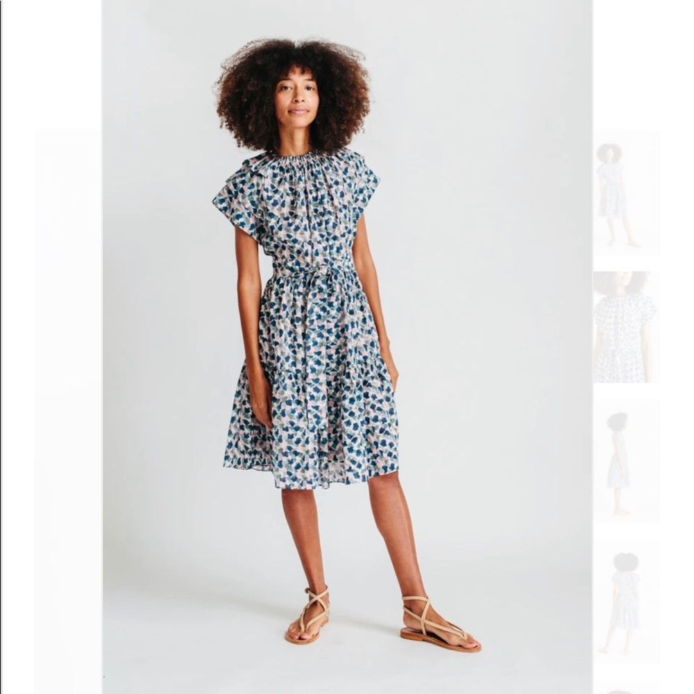 Mirth Dress (Vienna Dress in Mosaic Textile size S